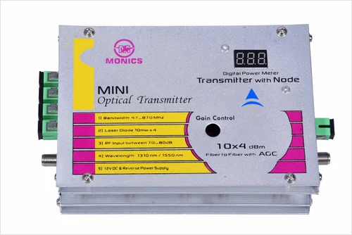 Optical Transmitter 10 Dbm X 4 out with Node
